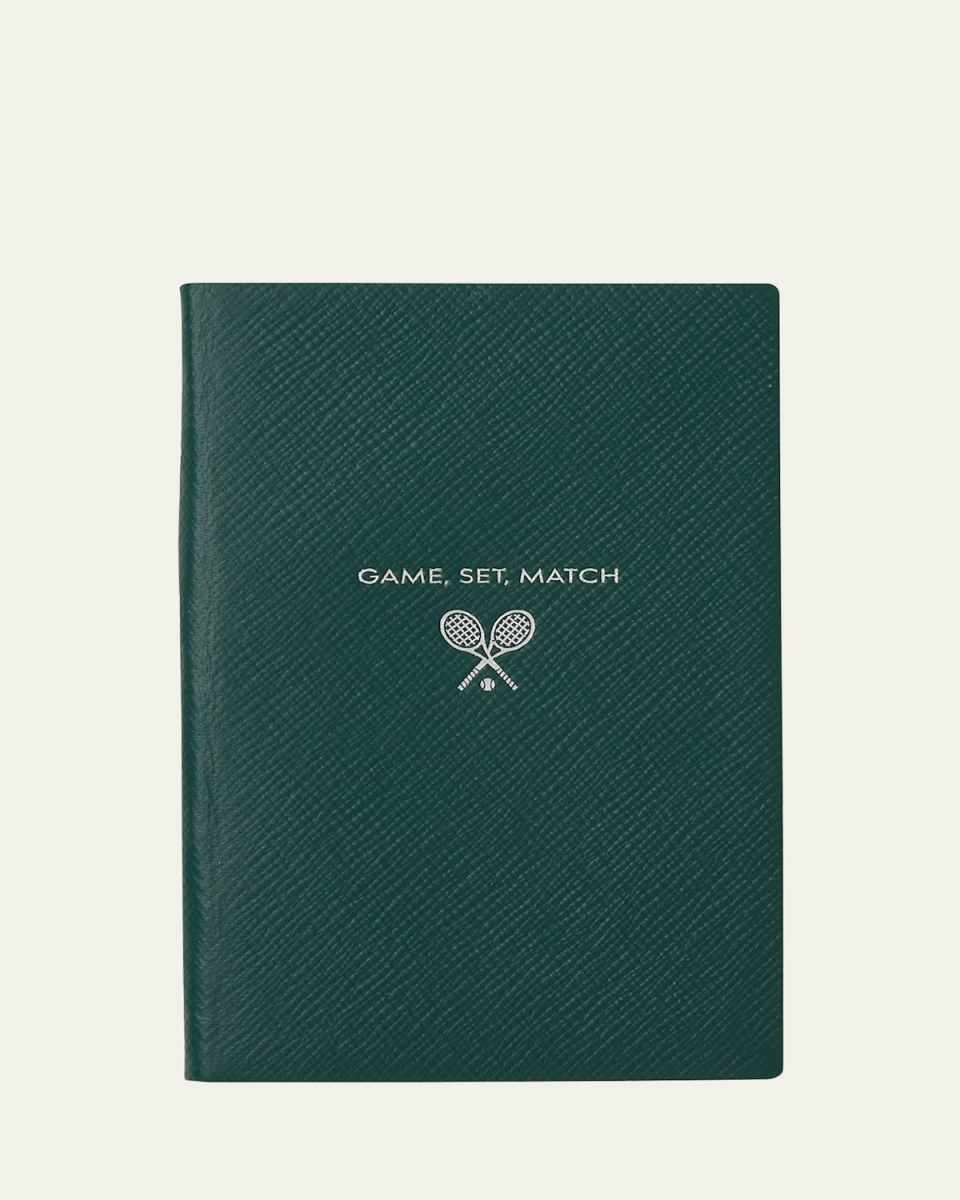 "Game, Set, Match" Panama Leather Chelsea Notebook